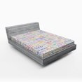 thumbnail image 1 of Ambesonne Fitness Fitted Sheet, Psychical Activity Word, Full Size, Multicolor, 1 of 3