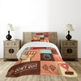 thumbnail image 1 of Ambesonne Fitness Quilted Bedspread Set 2 Pcs, Training Achievement, Twin Size, Multicolor, 1 of 3
