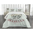 thumbnail image 1 of Ambesonne Fitness Quilted Bedspread Set 3 Pcs, Body and Mind Words Art, King Size, Multicolor, 1 of 5