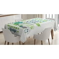 thumbnail image 1 of Ambesonne Fitness Tablecloth Rectangular Table Cover, Body is Only Place to Live, 52"x70", Multicolor, 1 of 3