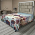 thumbnail image 1 of Ambesonne Flamingo Flat Sheet, Blush Atmosphere Birds, California King, Pale Pink Soft Blue, 1 of 1