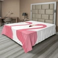 thumbnail image 1 of Ambesonne Flamingo Flat Sheet, Exotic Pink Birds Animals, Full Size, Pastel Pink Dark Fuchsia, 1 of 1