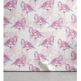 thumbnail image 1 of Ambesonne Flamingo Peel & Stick Wallpaper for Home, Pinkish Roses and Birds, 13"x72", Pale Fuchsia Violet and White, 1 of 5