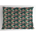 thumbnail image 1 of Ambesonne Flamingo Pillow Sham, Tropic Nature Wildlife, 26" X 20", Multicolor, 1 of 2