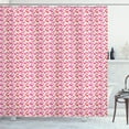 thumbnail image 1 of Ambesonne Flamingo Shower Curtain, Exotic Long-legged Animals, 69"Wx84"L, Vermilion Dried Rose, 1 of 4