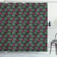thumbnail image 1 of Ambesonne Flamingo Shower Curtain, Zoo Animals in Pink, 69"Wx70"L, Hot Pink Green Black, 1 of 3