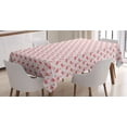 thumbnail image 1 of Ambesonne Flamingo Tablecloth Rectangular Table Cover, Exotic Fantasy Fauna, 60"x84", Beige Dark Coral Purple, 1 of 4