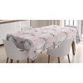 thumbnail image 1 of Ambesonne Flamingo Tablecloth Rectangular Table Cover, Hearts Love Valentines, 60"x90", Pale Pink Grey, 1 of 4