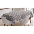 thumbnail image 1 of Ambesonne Flamingo Tablecloth Rectangular Table Cover, Tree Leaves Wildlife, 60"x84", Grey Rose Pink, 1 of 4