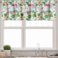 thumbnail image 1 of Ambesonne Flamingo Valance Pack of 2, Fresh Exotic Jungle, 54"X12", Multicolor, 1 of 4