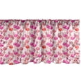 thumbnail image 1 of Ambesonne Flamingo Window Valance, Exotic Long-legged Animals, 42" x 18", Vermilion Dried Rose, 1 of 3