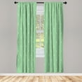 thumbnail image 1 of Ambesonne Fleur De Lis Curtains, Damask Pattern Vintage, Pair of 28"x84", Pistachio Green, 1 of 2