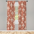thumbnail image 1 of Ambesonne Fleur De Lis Curtains, Lily Pattern Retro Art, Pair of 28"x84", Pale Rust, 1 of 2