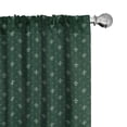 thumbnail image 1 of Ambesonne Fleur De Lis Curtains, Royal Floral Forms, Pair of 28"x63", Hunter and Sage Green, 1 of 5