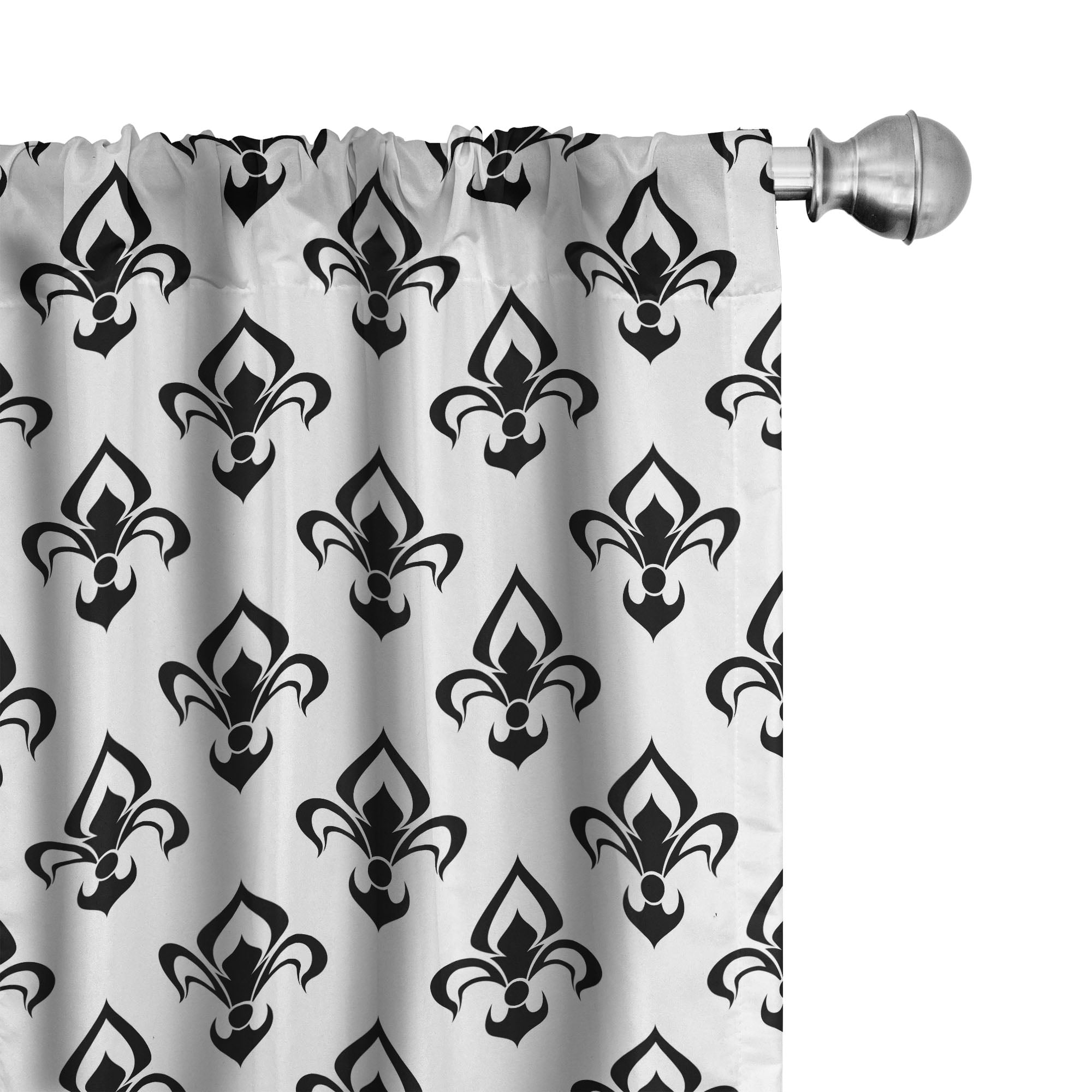 Ambesonne Fleur De Lis Curtains Western Baroque Pair Of 28 x63 Ambesonne fleur de lis curtains western baroque pair of 28 x63