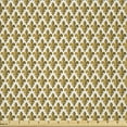 thumbnail image 1 of Ambesonne Fleur De Lis Fabric by the Yard Microfiber, Simple Royal Pattern, 2 Yards, Pale Coffee Green Brown, 1 of 4