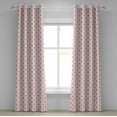 thumbnail image 1 of Ambesonne Fleur De Lis Grommet Curtain, Pink Lily Flower, 50" x 120", Pink Cream, 1 of 6