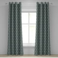 thumbnail image 1 of Ambesonne Fleur De Lis Grommet Curtain, Rectangle Motifs, 50" x 96", Sage Green, 1 of 6