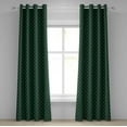 thumbnail image 1 of Ambesonne Fleur De Lis Grommet Curtain, Royal Floral Forms, 50" x 108", Hunter and Sage Green, 1 of 6
