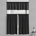 thumbnail image 1 of Ambesonne Fleur De Lis Valance & Curtain, Classical Deco Royal, 55"x36", Charcoal Grey and Beige, 1 of 7