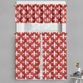thumbnail image 1 of Ambesonne Fleur De Lis Valance & Curtain, Heraldry, 55"x24", Red White, 1 of 7