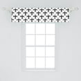 thumbnail image 1 of Ambesonne Fleur De Lis Window Valance, Floral Royal Black Lily Pattern Vintage Kingdom Insignia Flourish Ornament, Curtain Valance for Kitchen Bedroom Decor with Rod Pocket, 54" X 12", Black White, 1 of 2