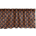 thumbnail image 1 of Ambesonne Fleur De Lis Window Valance, Orange Heraldic, 54" X 18", Indigo Orange, 1 of 3
