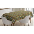 thumbnail image 1 of Ambesonne Flip Flop Tablecloth Rectangular Table Cover, Foamy Beach Slippers, 60"x84", Multicolor, 1 of 4