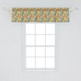 thumbnail image 1 of Ambesonne Flip Flop Window Valance, Starfishes Seashells, 54" X 12", Green Vermilion, 1 of 3