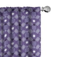 thumbnail image 1 of Ambesonne Floral 4-Panel Curtains, Asian Water Flower Print Art, 56"x95", Blue Violet and Off White, 1 of 4