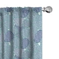thumbnail image 1 of Ambesonne Floral Window Curtains, Pastel Color Filled Circles, Each 28" W x 63" L, Turquoise Navy Blue, 1 of 4