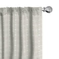 thumbnail image 1 of Ambesonne Floral Window Curtains, Pastel Flowers and Dots, Each 28" W x 63" L, Pale Mauve and White, 1 of 4