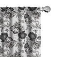 thumbnail image 1 of Ambesonne Floral 4-Panel Curtains, Repeating Plants and Petals, 56"x95", Pale Taupe Charcoal Grey, 1 of 1