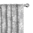 thumbnail image 1 of Ambesonne Floral 4-Panel Curtains, Romantic Overlapping Flowers, 56"x95", White Grey and Pale Grey, 1 of 4