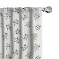 thumbnail image 1 of Ambesonne Floral 4-Panel Curtains, Rose Flower Bouquet Motif, 56"x63", Reseda Green and Blush, 1 of 4