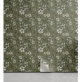 thumbnail image 1 of Ambesonne Floral Abstract Peel & Stick Wallpaper for Home, Flowers Silhouettes, 13"x100", Sage Green and Orange, 1 of 5
