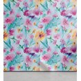 thumbnail image 1 of Ambesonne Floral Aquarelle Peel & Stick Wallpaper for Home, Blooms Cottagecore, 13"x36", Pale Blue Pink Mustard, 1 of 1