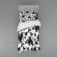 thumbnail image 1 of Ambesonne Floral Bedding Set 3 Pcs, Abstract Leaf Ivy Swirl, Twin, Pale Grey White, 1 of 2
