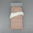 thumbnail image 1 of Ambesonne Floral Bedding Set 3 Pcs, Blossoming Spring Retro, Twin XL, Tan Coral Maroon, 1 of 2