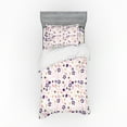 thumbnail image 1 of Ambesonne Floral Bedding Set 3 Pcs, Dahlia and Chrysanthemum, Twin XL, Purple Coral and Cream, 1 of 2