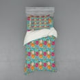 thumbnail image 1 of Ambesonne Floral Bedding Set 3 Pcs, Dandelion Vibrant Spring, Twin XL, Multicolor, 1 of 3