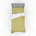 thumbnail image 1 of Ambesonne Floral Bedding Set 3 Pcs, Doodle Yellow Petals, Twin XL, Multicolor, 1 of 2