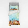 thumbnail image 1 of Ambesonne Floral Bedding Set 3 Pcs, Flower Field Watercolor, Twin, Multicolor, 1 of 3