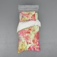 thumbnail image 1 of Ambesonne Floral Bedding Set 3 Pcs, Retro Design Old Grunge, Twin XL, Pink and Green, 1 of 2
