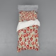 thumbnail image 1 of Ambesonne Floral Bedding Set 3 Pcs, Scottish Houndstooth, Twin, Hunter Green Ruby, 1 of 2