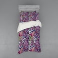 thumbnail image 1 of Ambesonne Floral Bedding Set 3 Pcs, Tropical Jungle Bouquet, Twin, Multicolor, 1 of 3