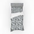 thumbnail image 1 of Ambesonne Floral Bedding Set 3 Pcs, Vintage Grey Poppy Flowers, Twin XL, Grey Pale Grey and Black, 1 of 3