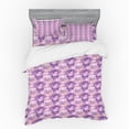 thumbnail image 1 of Ambesonne Floral Bedding Set 4 Pcs, Effect Iris Flowers, Queen, Lavender Mustard, 1 of 2