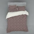 thumbnail image 1 of Ambesonne Floral Bedding Set 4 Pcs, Lacy Texture Inspiration, Queen, Mauve Taupe Pale Mauve, 1 of 2