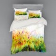 thumbnail image 1 of Ambesonne Floral Bedding Set 4 Pcs, Violet Garden Flower, Queen, Green, 1 of 3